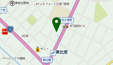 MEN'S HAIR ARATANA(メンズ ヘアー アラタナ) 東比恵店の地図画像