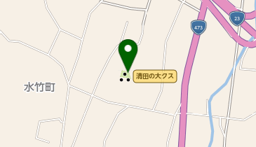 清田の大クスの地図画像