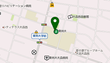 東邦大学 大森キャンパスの地図画像