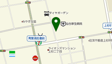 グローブ イオンモール仙台上杉店の地図画像