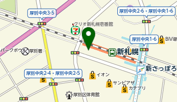 ユザワヤ 新さっぽろサンピアザ店の地図画像