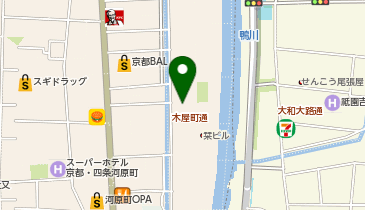 ホテルエスパシオン先斗町の地図画像