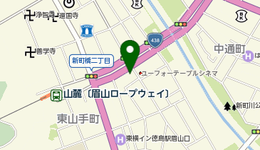 阿波銀プラザの地図画像