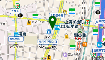オリエンタル上野健診センターの地図画像