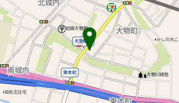 プラス薬局 大物店の地図画像