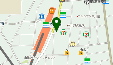 川越公証役場の地図画像