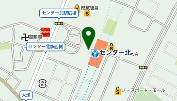 ウスイホーム 港北ニュータウン店の地図画像