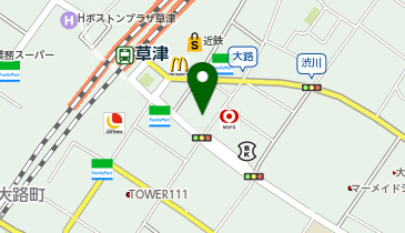 天串 草津の地図画像