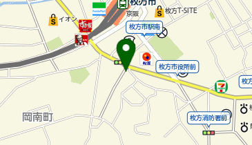 ピラティススタジオ ルルト 枚方店の地図画像