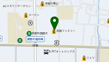 わくわく広場 京都ファミリー店の地図画像