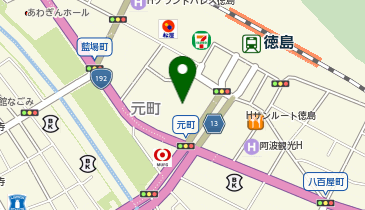 わくわく広場 アミコ徳島店の地図画像