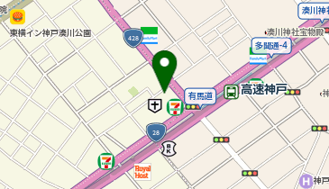 パンダの寝床の地図画像