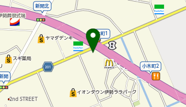 丸源ラーメン 伊勢店の地図画像