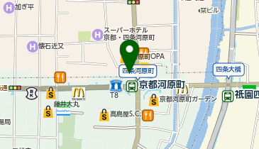 カラオケの鉄人 コラボミックス京都河原町店の地図画像