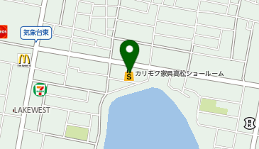 カリモク家具 高松ショールームの地図画像