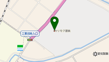 カリモク家具 本社ショールームの地図画像