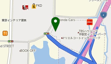 カリモク家具 宇都宮ショールームの地図画像