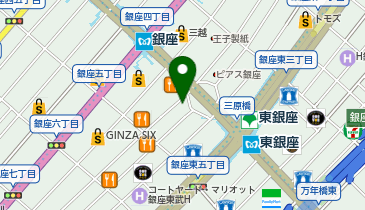 株式会社染谷家具(ソメヤ) 銀座店/ソメイユ銀座ショールームの地図画像