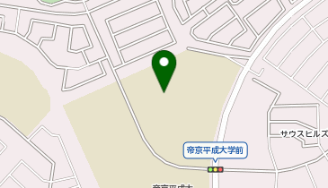 帝京平成大学 硬式野球部グラウンドの地図画像