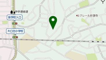 西寺尾火葬場の地図画像