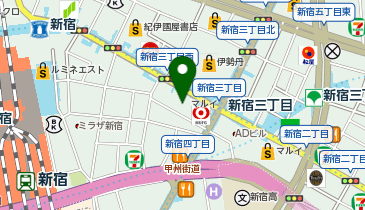 新宿三丁目ロフトの地図画像