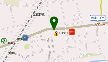 しまむら 秋津店の地図画像
