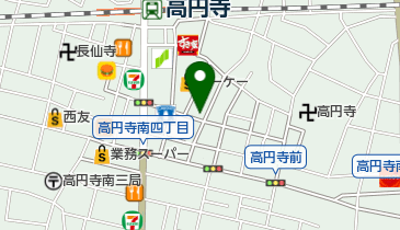 豆魚雷 高円寺店の地図画像