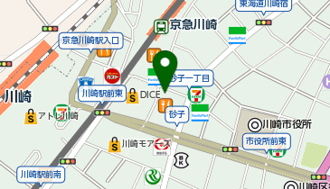 渦潮 川崎店の地図画像