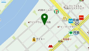 月島 もつ食堂の地図画像