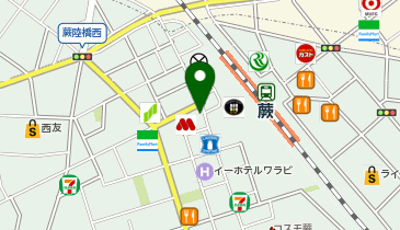 麺屋 音 蕨店の地図画像