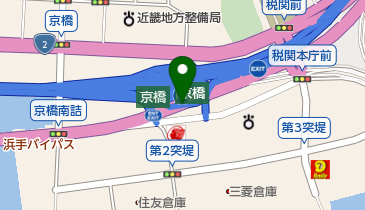 京橋パーキングエリア 1階 3号神戸線 東行 売店の地図画像