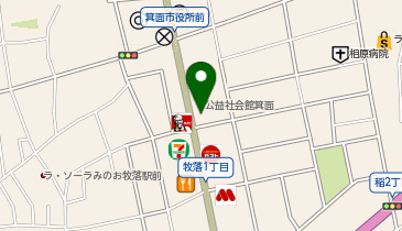 IN THE BARBER(イン ザ バーバー) 箕面牧落店の地図画像