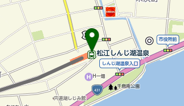 お湯かけ地蔵足湯の地図画像