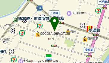 ユザワヤ 熊本鶴屋百貨店の地図画像