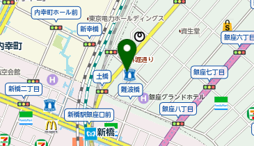 銀座きもの小町の地図画像