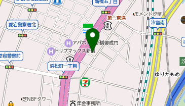 東京汐留 油そば専門店 ふぶきの地図画像