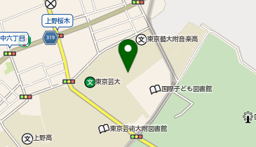 東京芸術大学 奏楽堂の地図画像