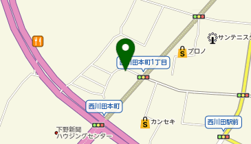 PET FOREST(ペット フォレスト) 宇都宮西川田店の地図画像