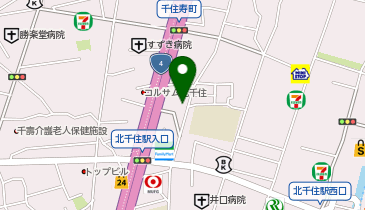 千住宿 珈琲物語の地図画像