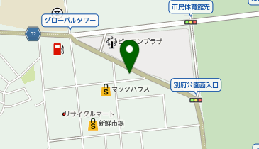 水天・別府 山の手店の地図画像