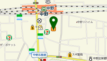 中野ステーションレジデンスの地図画像