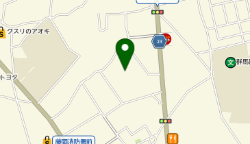 藤岡市複合施設ふじまるの地図画像