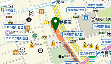 よーじや 天神地下街店の地図画像