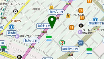 リファ銀座の地図画像