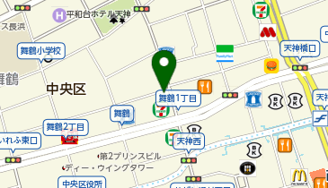 天神食堂 ハルキッチンの地図画像