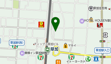 やきとり にしだ場 草加東口店の地図画像