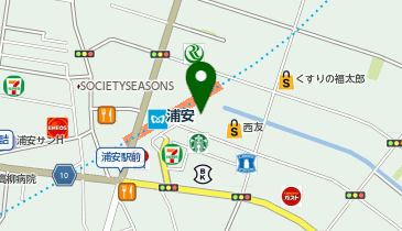 魔女☆Maison 西友浦安店の地図画像