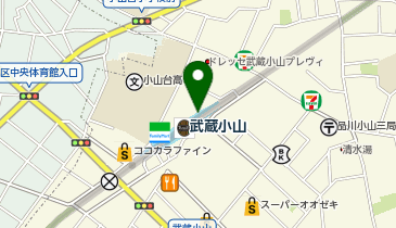 ブルーブルーエ エトモ武蔵小山店の地図画像