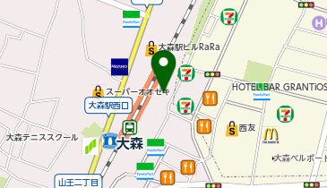 リアット! アトレ大森店の地図画像