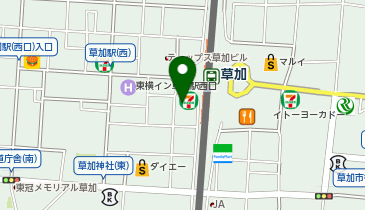洋麺屋五右衛門 草加駅前店の地図画像